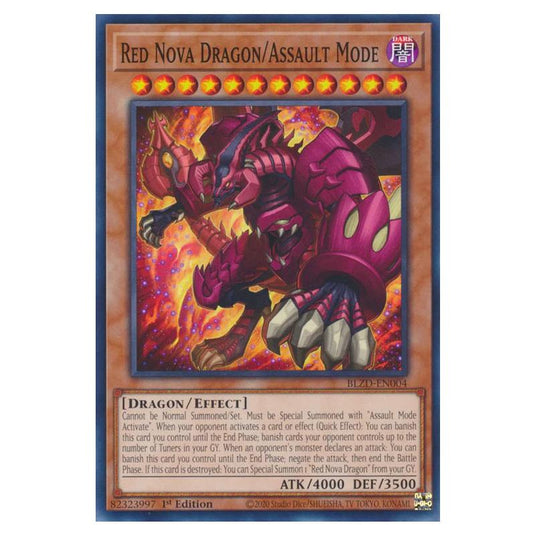 Yu-Gi-Oh! - Blazing Dominion - Red Nova Dragon/Assault Mode (Common) - BLZD-EN004