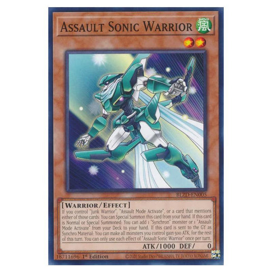 Yu-Gi-Oh! - Blazing Dominion - Assault Sonic Warrior (Common)