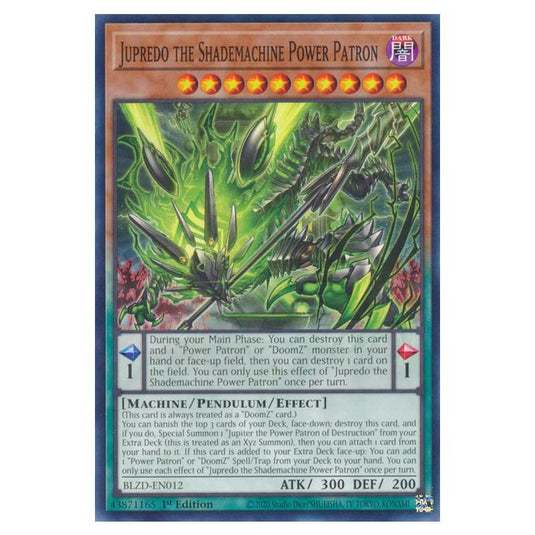 Yu-Gi-Oh! - Blazing Dominion - Jupredo the Shademachine Power Patron (Common) - BLZD-EN012