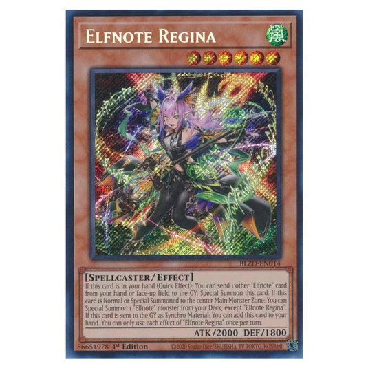 Yu-Gi-Oh! - Blazing Dominion - Elfnote Regina (Starlight Rare) - BLZD-EN014
