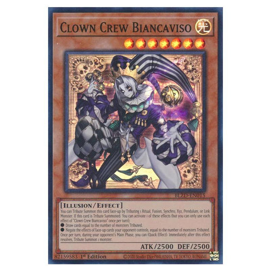 Yu-Gi-Oh! - Blazing Dominion - Clown Crew Biancaviso (Super Rare) - BLZD-EN015
