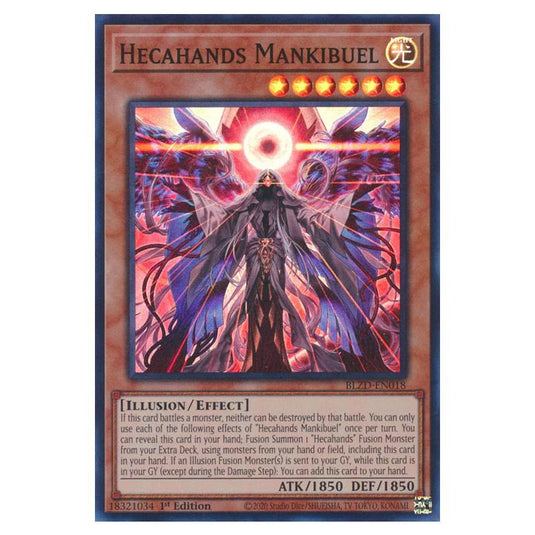 Yu-Gi-Oh! - Blazing Dominion - Hecahands Mankibuel (Super Rare) - BLZD-EN018