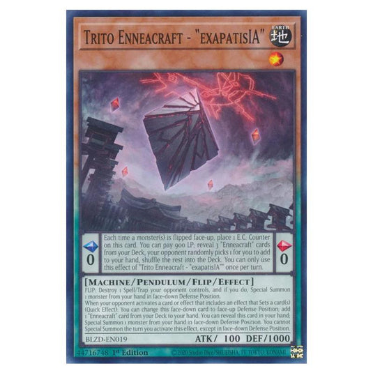 Yu-Gi-Oh! - Blazing Dominion - Trito Enneacraft - "exapatisIA" (Common) - BLZD-EN019