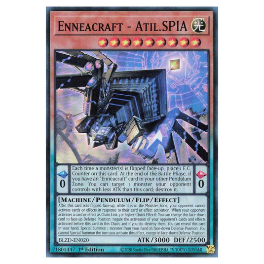 Yu-Gi-Oh! - Blazing Dominion - Enneacraft - Atil.SPIA (Super Rare) - BLZD-EN020