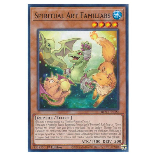 Yu-Gi-Oh! - Blazing Dominion - Spiritual Art Familiars (Common) - BLZD-EN022