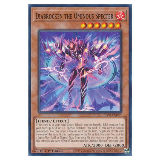 Yu-Gi-Oh! - Blazing Dominion - Diabrocken the Ominous Specter (Common) - BLZD-EN025