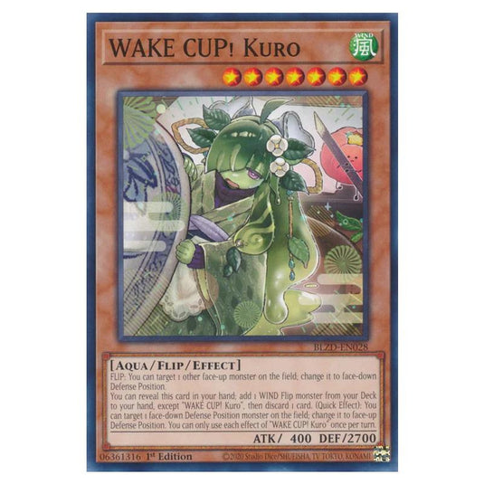 Yu-Gi-Oh! - Blazing Dominion - WAKE CUP! Kuro (Common) - BLZD-EN028