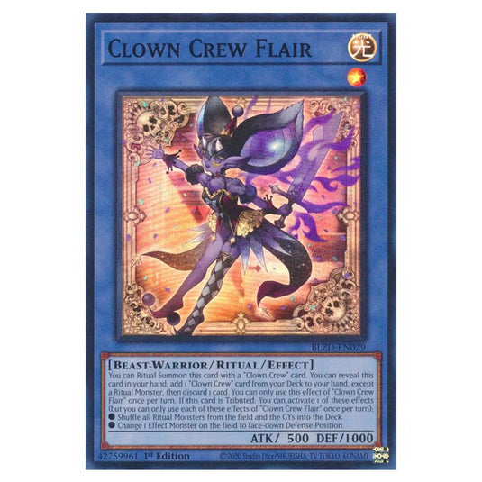 Yu-Gi-Oh! - Blazing Dominion - Clown Crew Flair (Super Rare) - BLZD-EN029