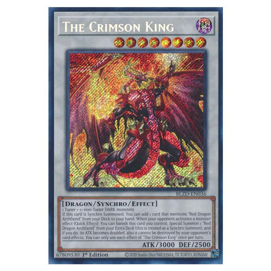 Yu-Gi-Oh! - Blazing Dominion - The Crimson King (Starlight Rare) - BLZD-EN036