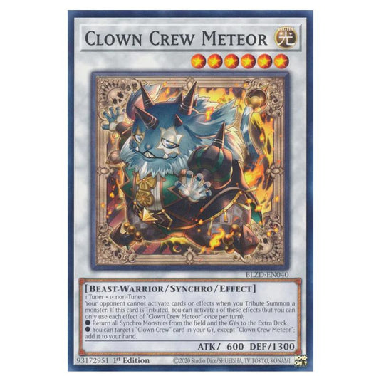 Yu-Gi-Oh! - Blazing Dominion - Clown Crew Meteor (Common) - BLZD-EN040