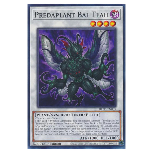 Yu-Gi-Oh! - Blazing Dominion - Predaplant Bal Teah (Common) - BLZD-EN039