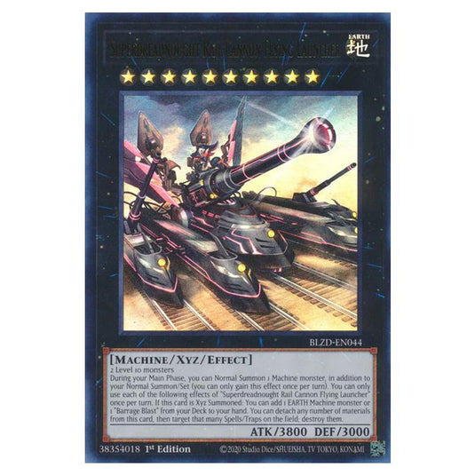 Yu-Gi-Oh! - Blazing Dominion - Superdreadnought Rail Cannon Flying Launcher (Ultra Rare) - BLZD-EN044