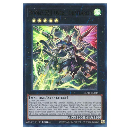 Yu-Gi-Oh! - Blazing Dominion - DoomZ XIII Over - Graflareio (Starlight Rare) - BLZD-EN045