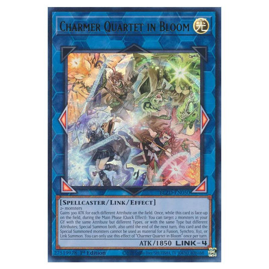 Yu-Gi-Oh! - Blazing Dominion - Charmer Quartet in Bloom (Ultra Rare) - BLZD-EN050
