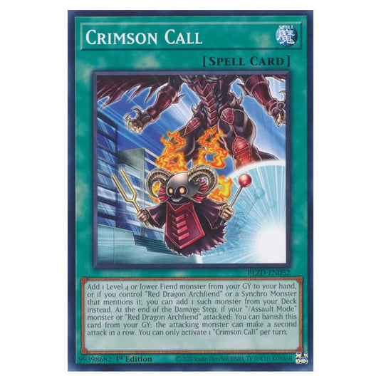 Yu-Gi-Oh! - Blazing Dominion - Crimson Call (Common) - BLZD-EN052