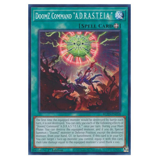 Yu-Gi-Oh! - Blazing Dominion - DoomZ Command "A.D.R.A.S.T.E.I.A." (Common) - BLZD-EN058