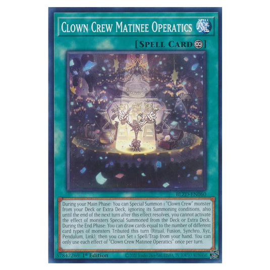 Yu-Gi-Oh! - Blazing Dominion - Clown Crew Matinee Operatics (Common) - BLZD-EN060