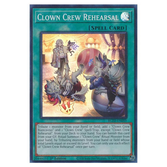 Yu-Gi-Oh! - Blazing Dominion - Clown Crew Rehearsal (Super Rare) - BLZD-EN059