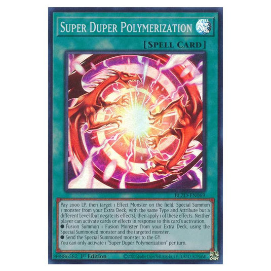 Yu-Gi-Oh! - Blazing Dominion - Super Duper Polymerization (Super Rare) - BLZD-EN069