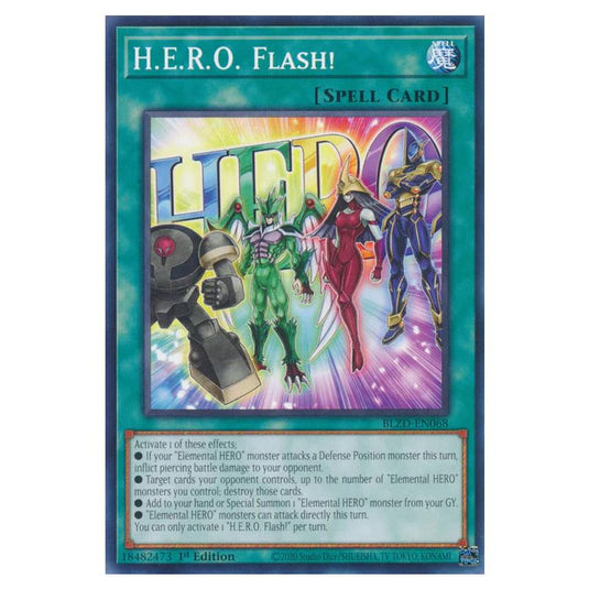 Yu-Gi-Oh! - Blazing Dominion - Hero Flash!! (Common) - BLZD-EN068