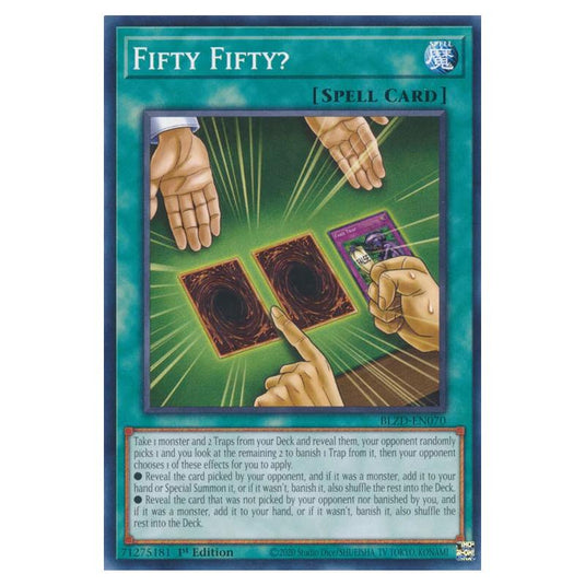 Yu-Gi-Oh! - Blazing Dominion - Fifty Fifty? (Common) - BLZD-EN070