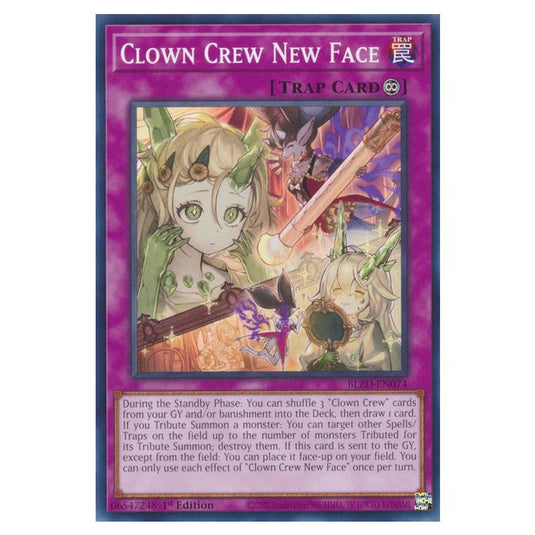 Yu-Gi-Oh! - Blazing Dominion - Clown Crew New Face (Common) - BLZD-EN074