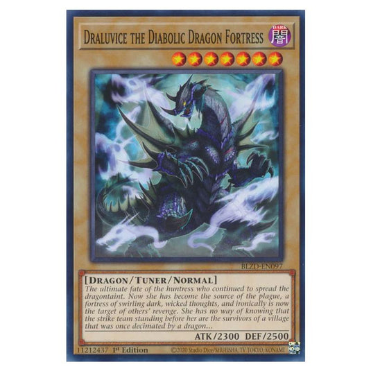 Yu-Gi-Oh! - Blazing Dominion - Draluvice the Diabolic Dragon Fortress (Common) - BLZD-EN097