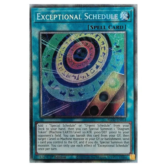 Yu-Gi-Oh! - Blazing Dominion - Exceptional Schedule (Starlight Rare) - BLZD-EN054