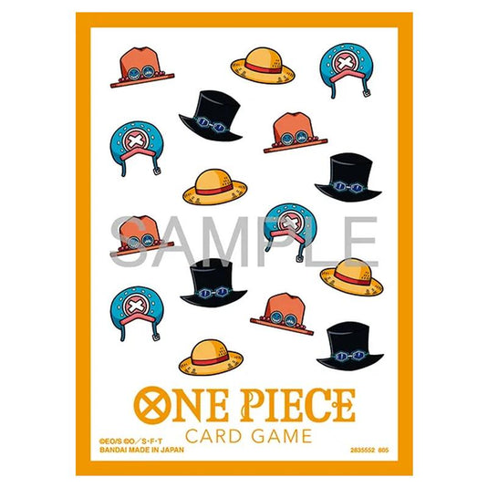 One Piece Card Game - Card Sleeves 13 - All-Over Hat Pattern One Piece Card Game - Card Sleeves 13 - All-Over Hat Pattern
