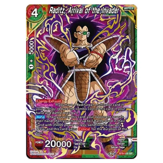 Dragon Ball Super - B08 - Malicious Machinations - Raditz, Arrival of the Invader - BT8-105