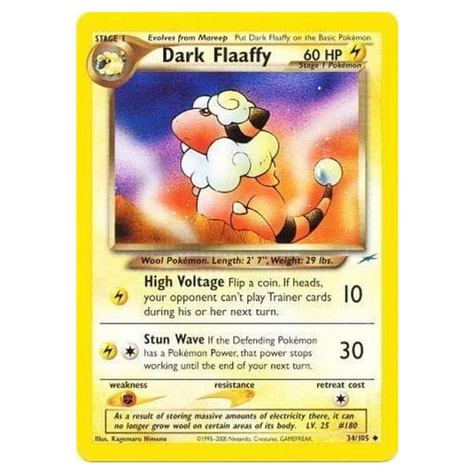 Pokemon - Neo Destiny - Dark Flaaffy - 034/105