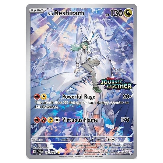 Pokemon - Scarlet & Violet - Journey Together - N's Reshiram - 167/159 (Stamped)