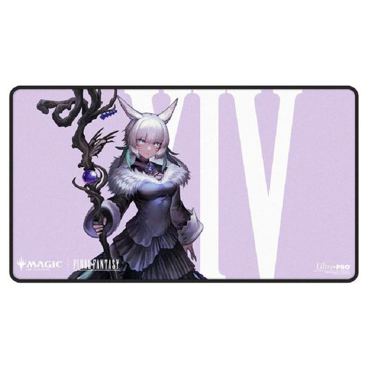 Ultra Pro - Magic The Gathering - Universes Beyond - Final Fantasy - Black Stitched Playmat - Y'shtola Night's Blessed