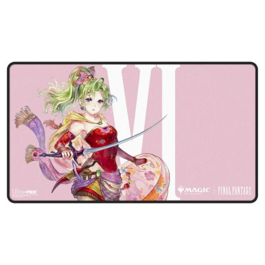 Ultra Pro - Magic The Gathering - Universes Beyond - Final Fantasy - Black Stitched Playmat - Terra, Herald of Hope
