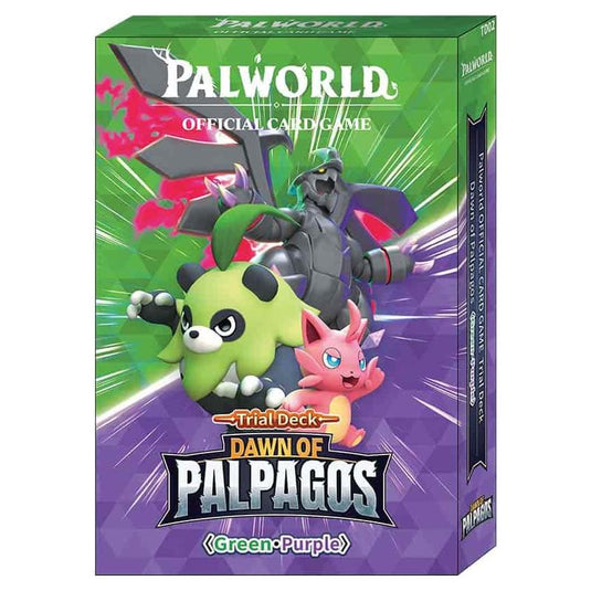 Palworld Official Card Game -  Dawn of Palpagos - Trial Deck - Green/Purple