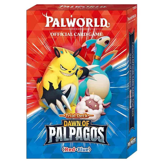 Palworld Official Card Game -  Dawn of Palpagos - Trial Deck - Red/Blue