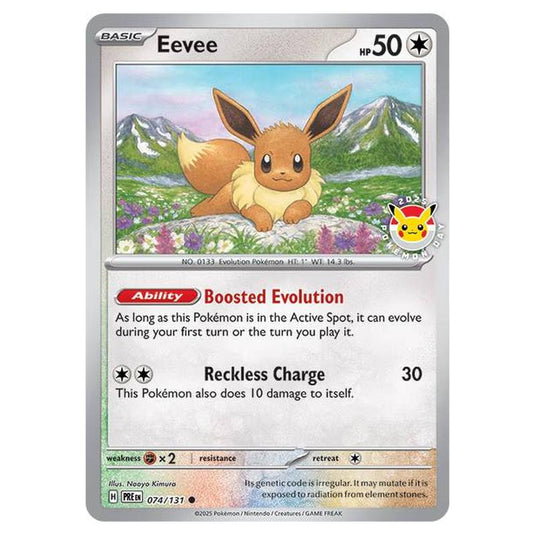 Pokemon - Prismatic Evolutions- Pokemon Day 2025- Eevee -074/131