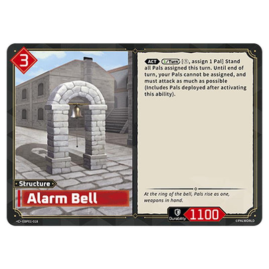 Alarm Bell  card from the Palworld set Dawn of Palpagos