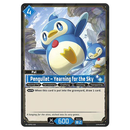 Pengullet – Yearning for the Sky  card from the Palworld set Dawn of Palpagos