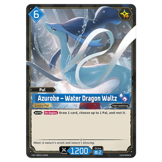 Azurobe – Water Dragon Waltz  card from the Palworld set Dawn of Palpagos