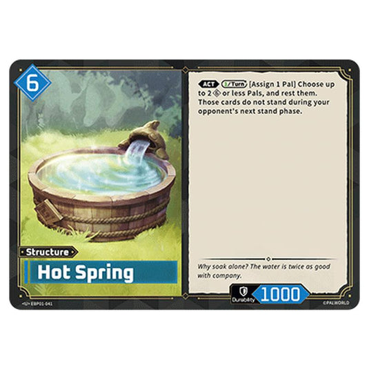 Hot Spring  card from the Palworld set Dawn of Palpagos
