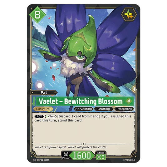 Vaelet – Bewitching Blossom  card from the Palworld set Dawn of Palpagos