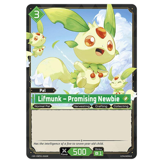 Lifmunk – Promising Newbie  card from the Palworld set Dawn of Palpagos