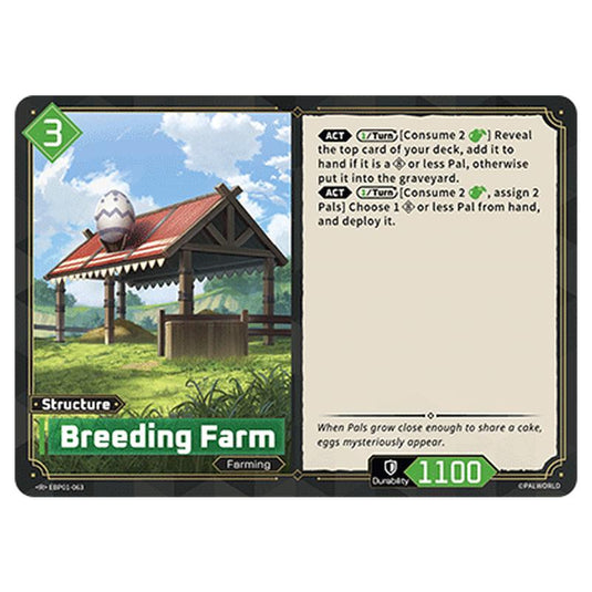 Breeding Farm  card from the Palworld set Dawn of Palpagos