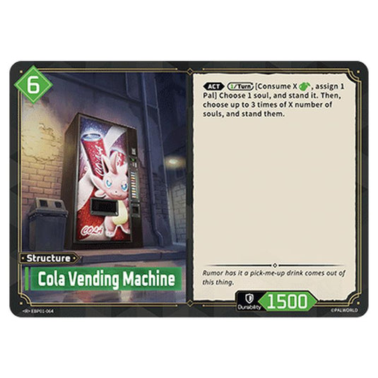 Cola Vending Machine  card from the Palworld set Dawn of Palpagos