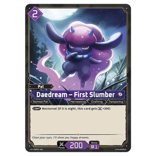 Daedream – First Slumber  card from the Palworld set Dawn of Palpagos