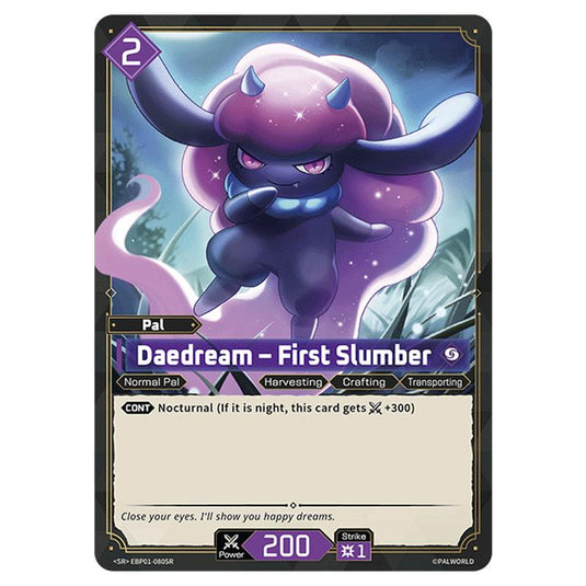 Daedream – First Slumber  card from the Palworld set Dawn of Palpagos