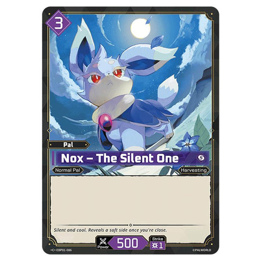 Nox – The Silent One  card from the Palworld set Dawn of Palpagos