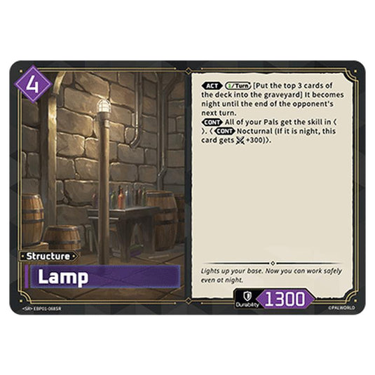 Lamp  card from the Palworld set Dawn of Palpagos