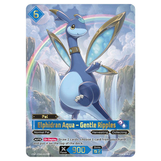 Elphidran Aqua – Gentle Ripples  card from the Palworld set Dawn of Palpagos